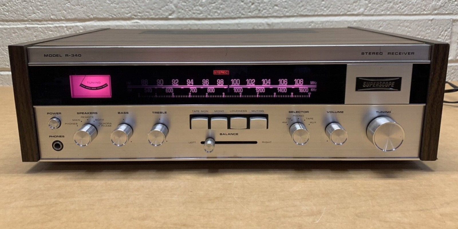 Superscope R 340 - R 340 B Quadraphase