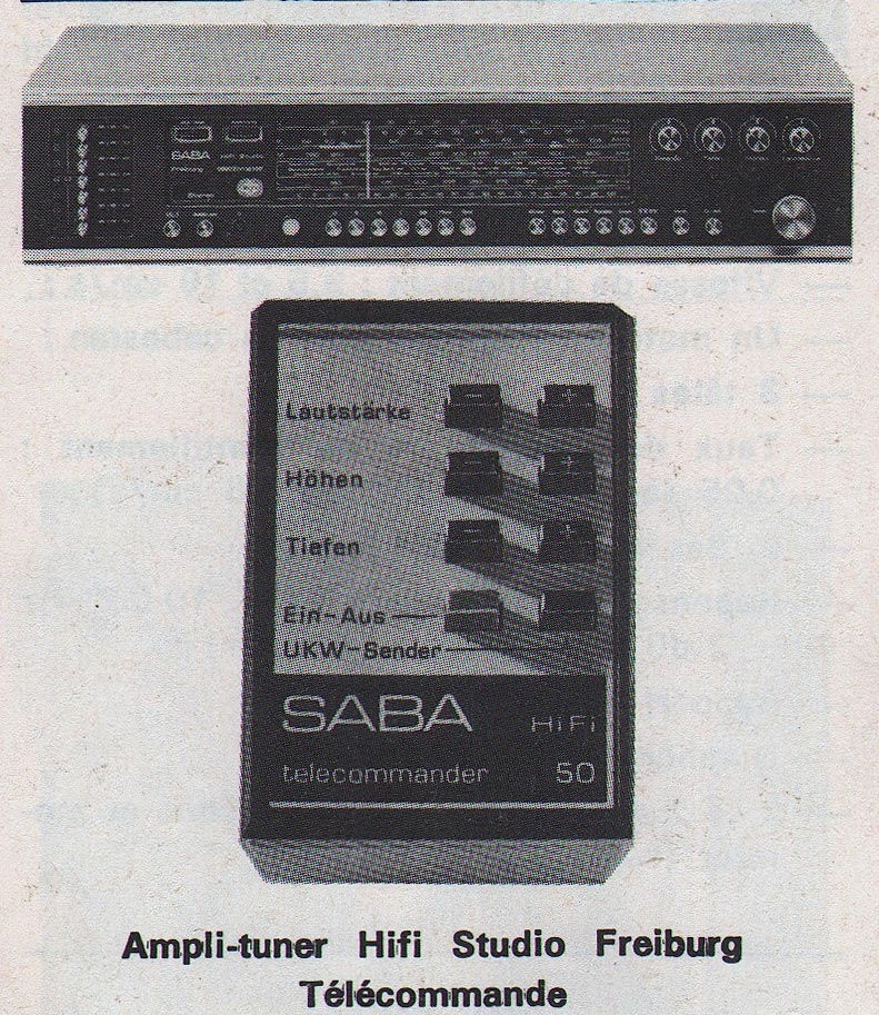 Saba Studio Freiburg Télécommande