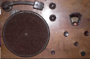 Vue du tourne disque