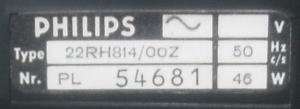Étiquette signalétique