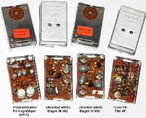 Modules enfichables de type "Transmodul"