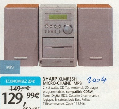 Sharp XLMP 35 H