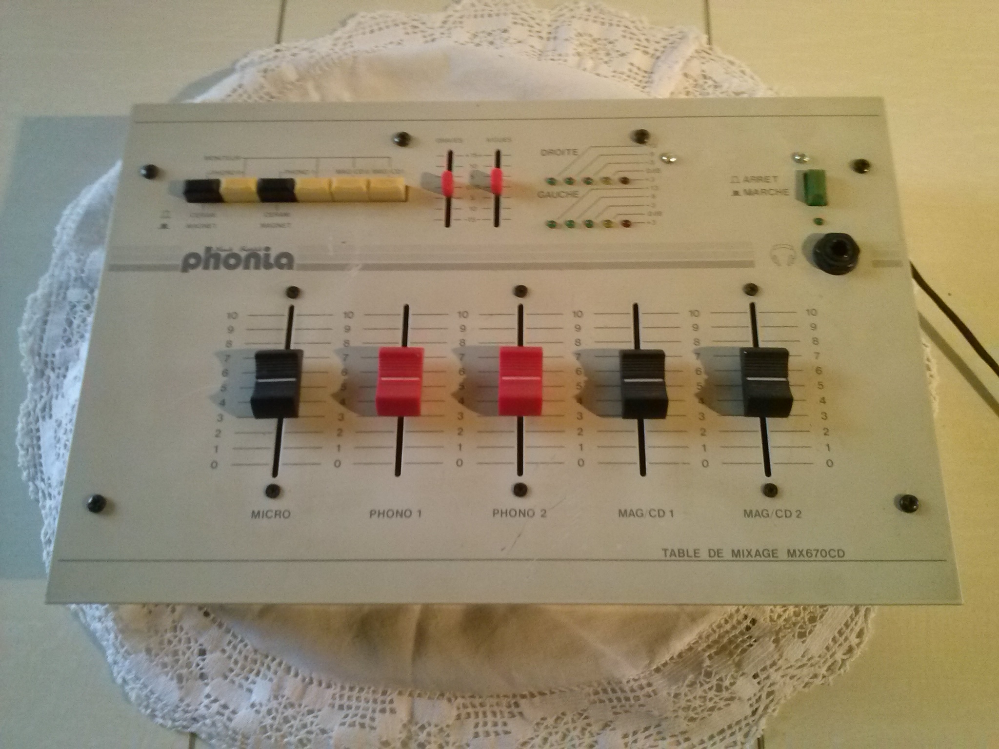 Phonia MX 670 CD Table de Mixage