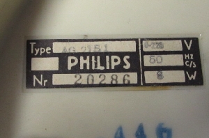 Plaque signalétique