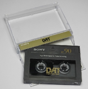 Exemple de cassette digitale (DAT) Sony