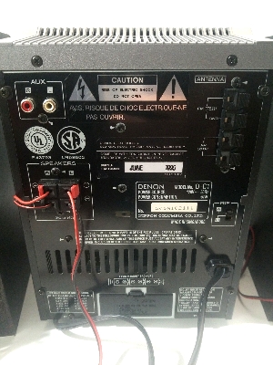 Denon D-C1 - Face arrière