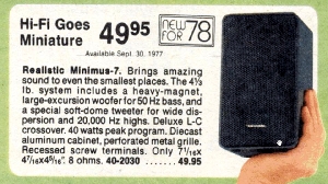 Page catalogue Radio Shack 1978