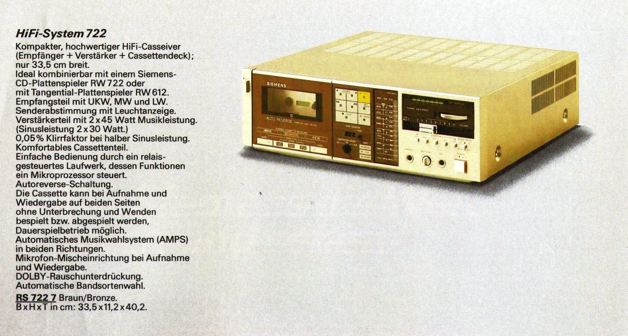 Siemens RS722