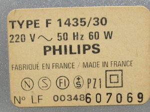Plaque signalétique