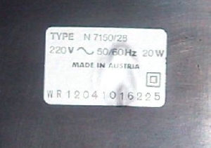 Plaque signalétique