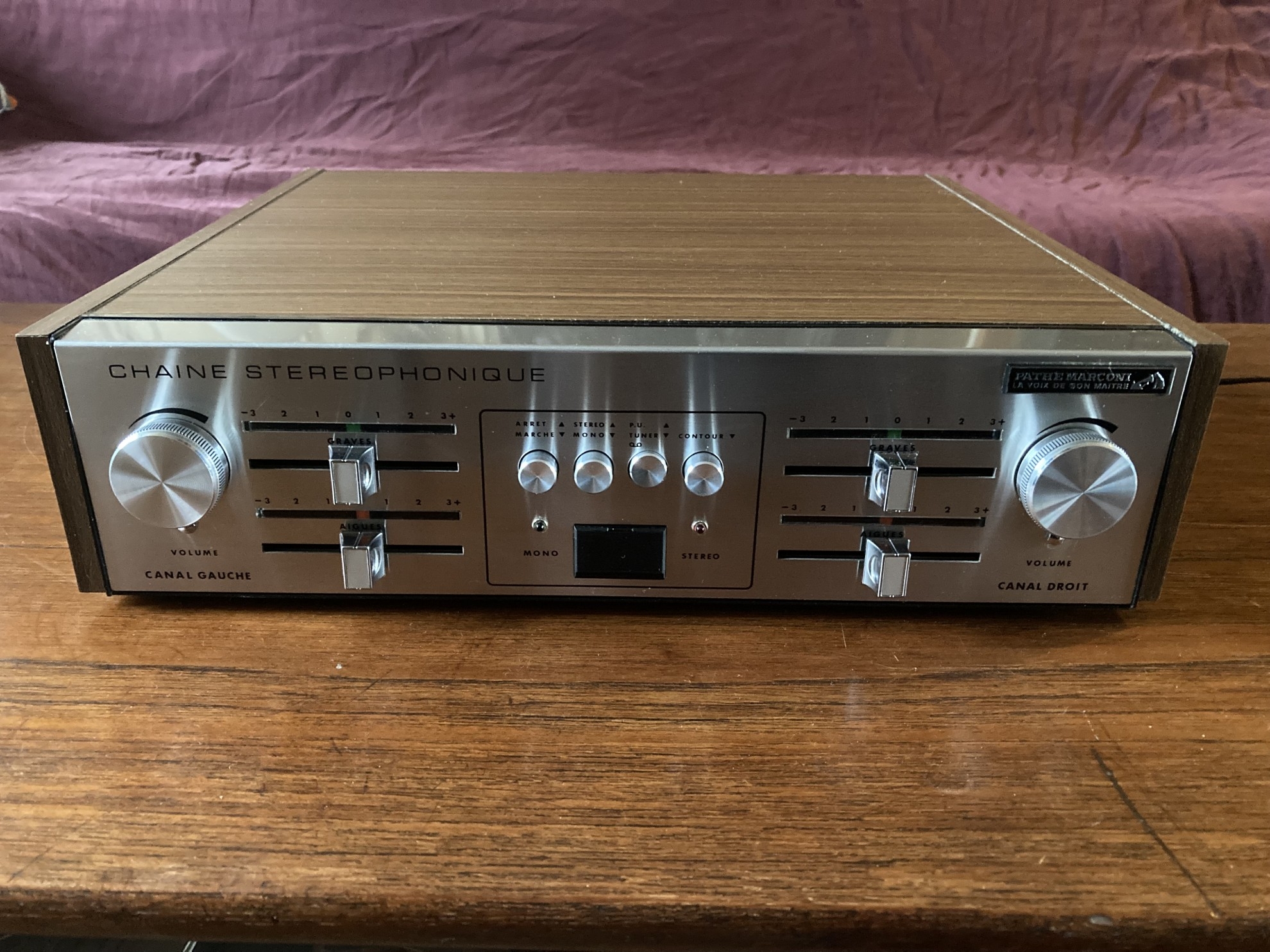 Pathé-Marconi 01 AU 855 Ampli Stéréophonique